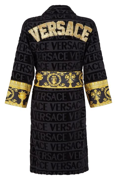 versace robe all black jpab|I ♡ Baroque Bathrobe Black .